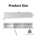 thumbnail image 4 of HIUU White Floating TV Stand Wall Mounted,Floating Entertainment Center with Fluted Doors,Mesa Flotante Para TV 69 inch,Media Console Table for Living Room,Bedroom, 4 of 6