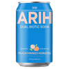 ARIH Dual Biotic Soda, Functional Prebiotic and Postbiotic Soda, Low Sugar, Peach Mango Horizon, 12 fl oz