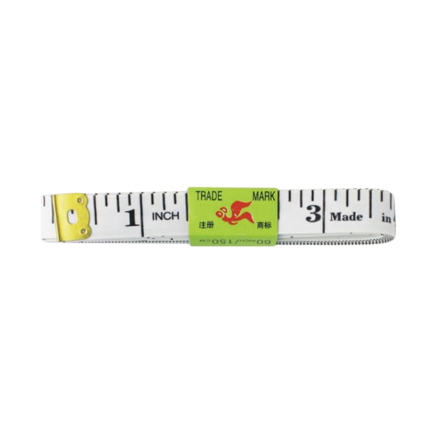 Billuyoard Cinta métrica suave de doble cara Costura del cuerpo Regla de tela a medida Pulgadas/centímetros Tela de costura y artesanía No.01 NO1