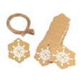 thumbnail image 2 of 100 etiquetas de regalo de Navidad para colgar regalos de Navidad, etiquetas para envolver regalos Copo de nieve, 2 of 8