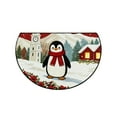 thumbnail image 2 of Mecorevxz Christmas Decorations,Half Round Doormat Non Slip Indoor Outdoor Entrance Semi Circle Area Rug Washable Half Moon Rug Front Floor Mat for Christmas Decor（D）, 2 of 7