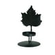 thumbnail image 2 of Seyotauo Black Wrought Iron Candle Holders - Leaf & Butterfly Shaped Metal Candle Stands, Romantic Decor for Dining Table & Living Room, Durable Iron Craft Ideal for Christmas & Home Decor, 2 of 6