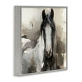 thumbnail image 4 of Stupell Industries Grey & Beige Horse Abstract Animals & Insects Painting Gray Framed Art Print Wall Art, 12 x 12, 4 of 10