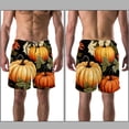 thumbnail image 3 of luoweisi Men's Beach Shorts Quick Dry Swim Trunks with Mesh Lining Thanksgiving Pumpkin 2XL, 3 of 5