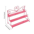 thumbnail image 3 of 1 Pcs Nail Polish Organizer Holder Rack,3 Layer Heart Shape Nail Polish Shelf,Metal Display Stand Rack,Nail Polish Organizer Shelf,Nail Polish Shelves,Display Stand Holder Rack Organizer,Hot Pink, 3 of 7