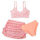thumbnail image 1 of Odeerbi Conjunto de Traje de Baño de 3 Piezas Para Niñas de 6-14 Años Conjunto de Bikini de Impresión Floral de Verano Con Cubiertas de Sarong Traje de Baño Lindo, 1 of 6