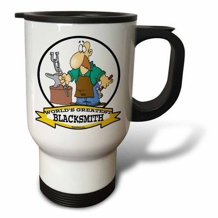 

Funny Worlds Greatest Blacksmith Occupation Job Cartoon 14oz Stainless Steel Travel Mug tm-102977-1