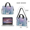 thumbnail image 3 of FORMRS 16" Laptop Bag Carrying Sleeve Case with Handle Travel Shoulder Briefcase, Purple Night Deer, 3 of 8