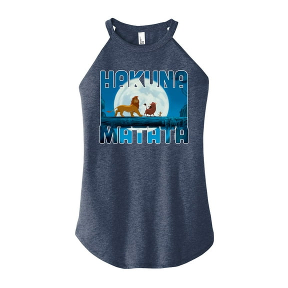 The Lion King - Hakuna Matata - Juniors High Neck Tank Top
