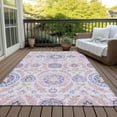 thumbnail image 6 of Addison Rugs Chantille Indoor/Outdoor Transitional Floral Blush Washable Rectangle Rug, 8' x 10', 6 of 6