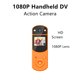 thumbnail image 3 of Mini CáMara Deportiva Digital de Mano 1080P DV Camera HD Infrared Video Camera Action Camera-Naranja, 3 of 10