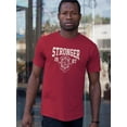thumbnail image 2 of Stronger Retro College T-Shirt Men -Image by Shutterstock, Male 4X-Large, 2 of 4