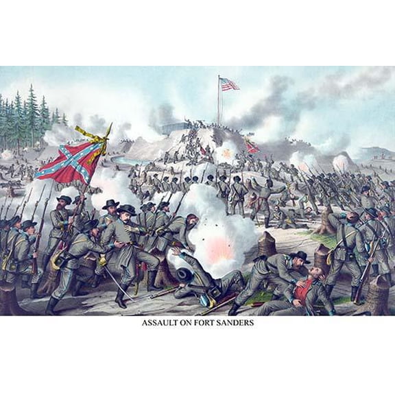 Battle of Ft. Sanders at Knoxville, Tennessee- Fine Art Canvas Print (20" x 30")