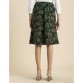thumbnail image 4 of Moomaya Printed A-Line Skirt For Women, Elastic Waist Midi Length Formal Look Skirt, 4 of 9