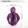thumbnail image 6 of Unique Bargains 1 Pc Universal Gear Shift Knob Cover Automotive Manual Stick Shifting Handle Protector 3D Printed Hoodie Style Vertical Lines Purple Polyester, 6 of 7