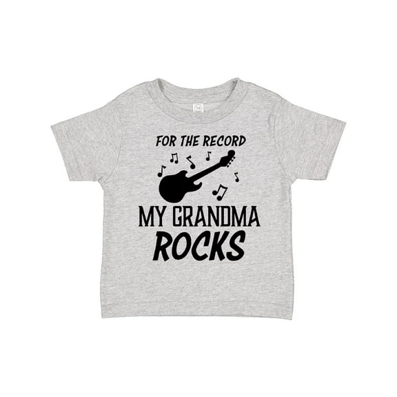 Inktastic For the Record My Grandma Rocks Boys or Girls Toddler T-Shirt