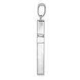 thumbnail image 5 of Auriga Fine Jewelry 14K White Gold Polished Hollow Cross Pendant for Women, 5 of 6
