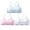 3-D, variant on YWDJ Full Coverage Bras for Women Lined 3 Pack Sleep Bras No Wires Comfy Bras Spaghetti Straps Half Cup Push up Racerback Lounge Bras Padded Comfort Bras Wrap Comfortable Bras