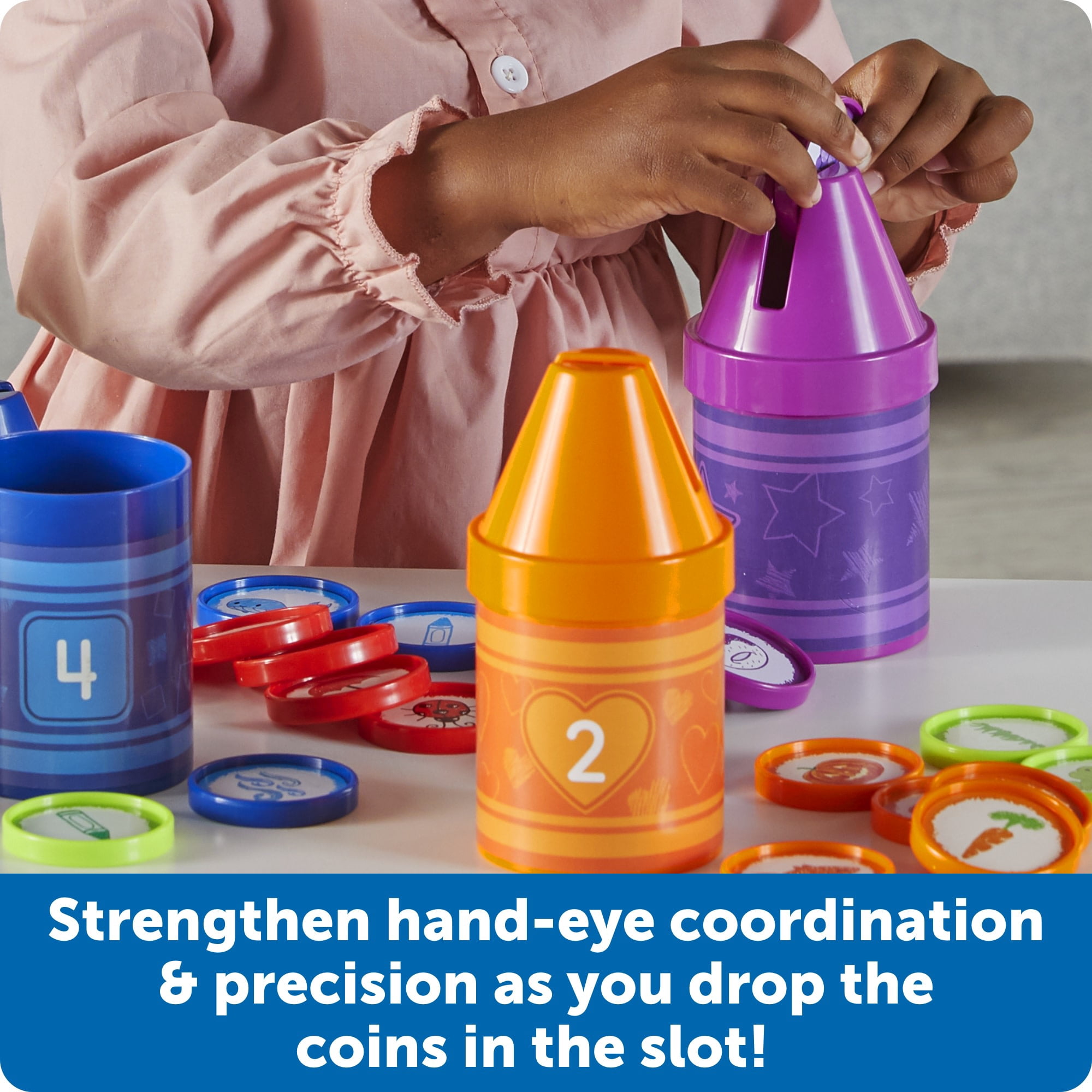 Learning Resources Counting Crayons - Counting Activities, Ages 18 Months +