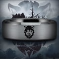 thumbnail image 2 of Silver Tungsten Wolf Ring, 2 of 3