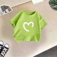 thumbnail image 2 of HGIEYS Girls Short Sleeve Tee Shirts Kids Summer Crewneck Tops 5-14 Years | Soft lightweight kids 11-12 Years, 2 of 4