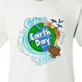 thumbnail image 4 of Inktastic Earth Day Turtle Planet with Waves and Birds Youth T-Shirt, 4 of 5