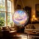 thumbnail image 4 of Round Acrylic Puzzle Suncatcher - Stained Glass Style Window Hanging Dreamy For Home Decor, 4 of 6