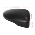 thumbnail image 4 of Side Mirror Cover Backup Mirror Case Glossy Black Rear View Door Wing Mirror Cover 3C8857537 3C8857538 Fits For  / CC / EosLeft Side, 4 of 8
