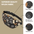thumbnail image 5 of Fanny Pack Halloween Patterned Pumpkins Waist Pack Bag,Running Cross Bag,Waterproof Large Fanny Packs for Women Men for Travel Running Hiking Cycling, 5 of 6