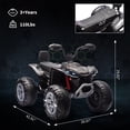 thumbnail image 3 of 24V 2 Seater Kids ATV, 4-Wheeler Electric ATV, Off-Road Dirt Quad Car with Powerful Motors, 14.4" Wheels, High Low Speed, Music, LED Lights, Best Gift for Boys and Girls, 3 of 7
