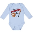 thumbnail image 3 of Inktastic That's My Big Brother out There Baseball Boys or Girls Long Sleeve Baby Bodysuit, 3 of 5