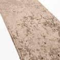 thumbnail image 4 of Koyal Wholesale Premium Crushed Velvet Table Runner, 12 X 108 inch, Champagne, 4 of 5