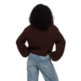 thumbnail image 4 of Forever 21 Women's Chunky Knit Cropped Cardigan, Brown, XS-XL, 4 of 6