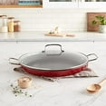 thumbnail image 5 of Cuisinart ASP-38CR - Poêle à Paella avec Couvercle - 15 Po - Antiadhésif - Rouge, 5 of 5