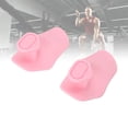 thumbnail image 3 of Fingerless Gym Grip, Versatile Usage Stable Holding Comfortable Wear Silicone Workout Grips 2PCS Small Lightweight Ergonomic Design  for Weight Lifting Black,Pinkish,Grey, 3 of 7