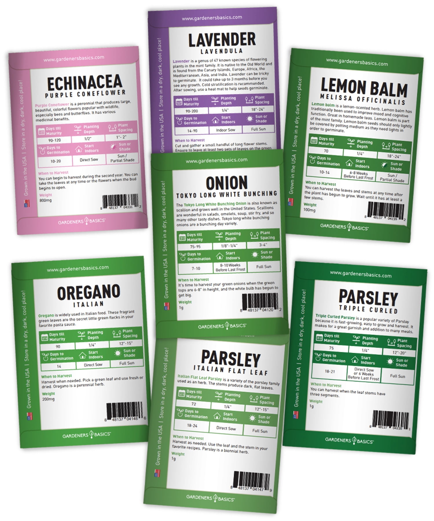 Popular Herb Seeds for Planting | 35 Variety Pack