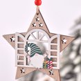 thumbnail image 4 of Decoración de árbol de Navidad, suministros de vacaciones, colgador de puerta, juguete para chico, adornos navideños de tamaño compacto, Kits de decoración para fiestas Forma de estrella Bearachild HA069469-01, 4 of 6