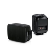 SOUND PRO SPS-1000-BK Dual Bluetooth Indoor & Outdoor Loudspeaker Pair, Black