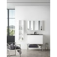 thumbnail image 3 of James Martin Vanities 803-M35.4-GW 35.4 in. Milan Square Cube Mirror  Glossy White, 3 of 5