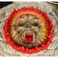 thumbnail image 7 of Gothic Arch Devil Skull Face Fire Wheel Flame Hell Bone Cigarette Ashtray Figure, 7 of 7
