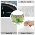 thumbnail image 7 of Uorisanigo Green Hat Gold Coin Irish Flag Color Print Car Hood Cover Waterproof Elastic Car Hood Flag Cover Comfortable Fashion Suitable Most Automotive Pickup Sedans Trucks SUVs, 7 of 7