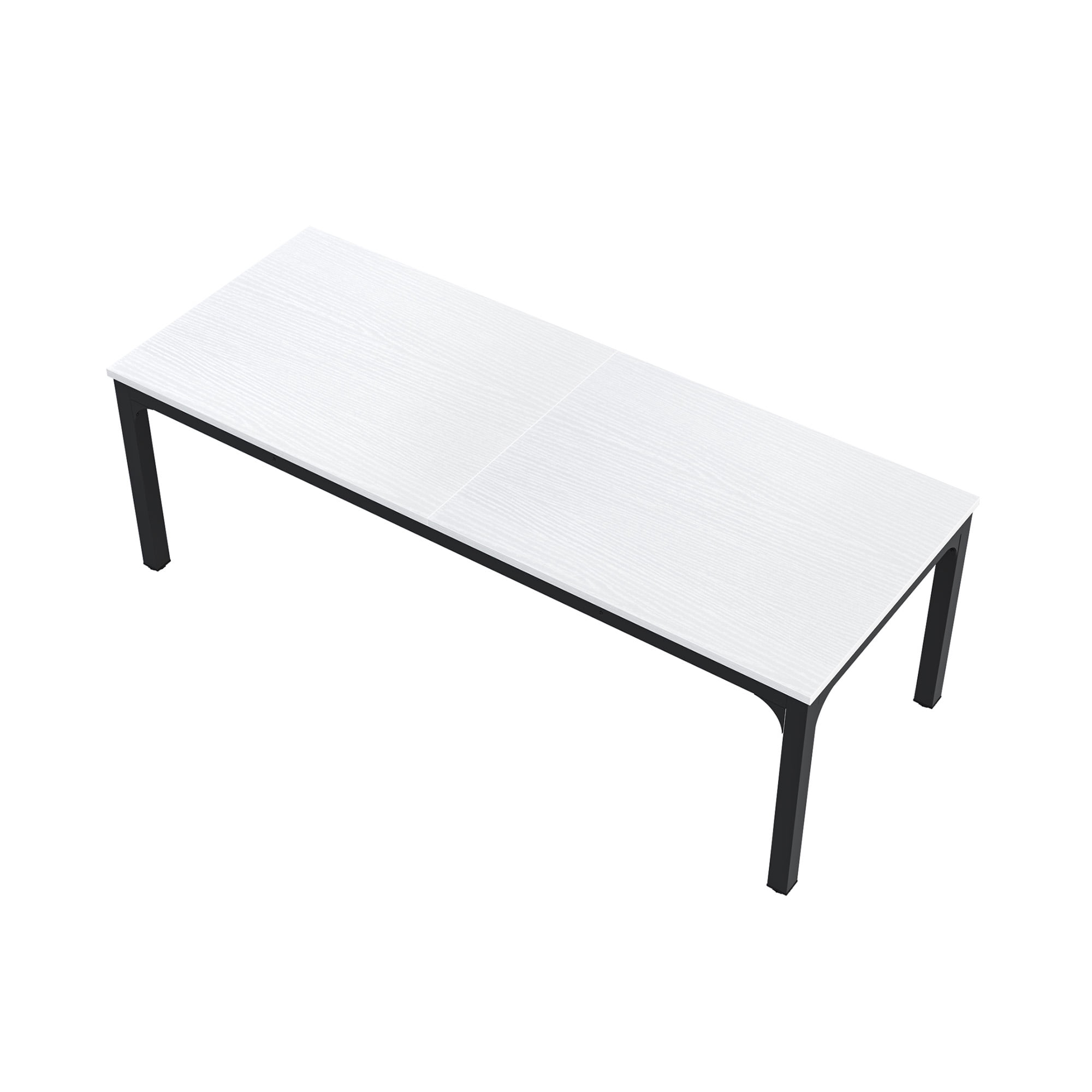 MAYEERTY 78.7 Inch Dining Table, 6-8 Seater Rectangular Table with 25mm MDF Board & Heavy Duty Metal Frame