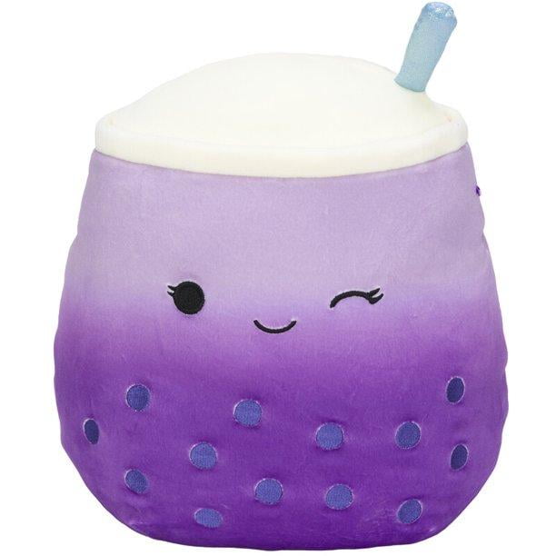 Squishmallows 12' Poplina the Purple Boba Tea - Official Kellytoy Ultrasoft Stuffed Plush Toy