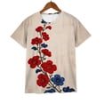 thumbnail image 6 of MEICHEN Womens Summer Tops Pleated Round Neck Short Sleeve Shirts Daily Wear Blouse for Women, 6 of 9