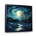 thumbnail image 2 of Designart "Emerald Glacier Glacial Majesty painting" Landscapes Floater Framed Canvas Print, 2 of 7