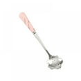 thumbnail image 2 of 1PCS Stainless Steel Dessert Spoon Rose Flower Spoon Ceramic Handle Cherry Blossom Spoon Japanese Small Fresh Coffee Spoon Stirring Spoon Cherry Blossom Short Spoon, 2 of 2