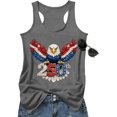 thumbnail image 4 of V Neck Patriotic Tank Tops for Women 4th of July American Flag Vest USA Graphic Cami Shirts Cute Memorial Tops Paty Tee, 4 of 4
