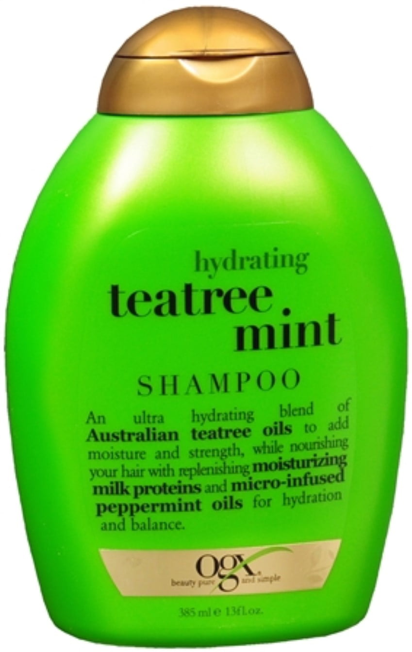 Organix Hydrating Tea Tree Mint Shampoo 13 oz (Pack 2) - Walmart.com