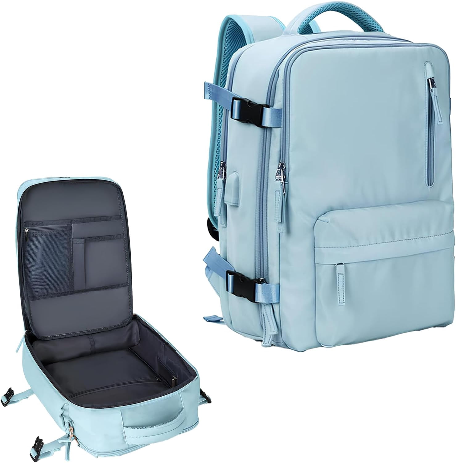 SWIMS Travel Backpack - Multi-Pocket Nylon Schoolbag For College, Hiking & Gym