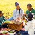 thumbnail image 6 of Butterfly Canvas Picnic Mat - Waterproof Outdoor Blanket for Camping, Beach, Park - Portable Foldable Mat with Handle and Anchor Stakes - Large Size for Family Picnics - Easy to Clean, 6 of 6